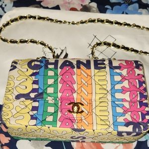 DUPE chanel rainbow flap bag